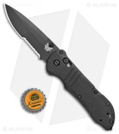 Benchmade 917SBK-1901 Triage Axis Lock Knife Black G-10 (3.4" Black Serr) 9 Benchmade 917SBK-1901 Triage Axis Lock Knife Black G-10 (3.4" Black Serr) -Benchmade Benchmade Triage Axis Lock black G 10 Black Serr 917SBK 1901 BHQ 105738 jr bottlecap