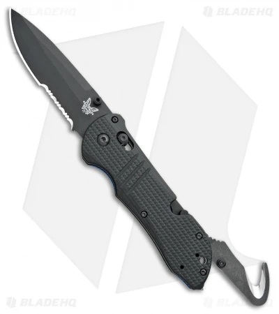 Benchmade 917SBK-1901 Triage Axis Lock Knife Black G-10 (3.4" Black Serr) 2 Benchmade 917SBK-1901 Triage Axis Lock Knife Black G-10 (3.4" Black Serr) - Image 2