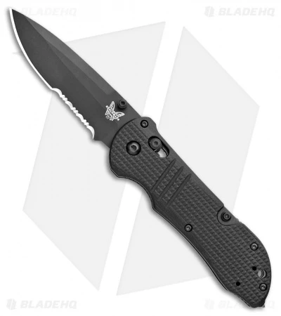 Benchmade 917SBK-1901 Triage Axis Lock Knife Black G-10 (3.4" Black Serr) 1 Benchmade 917SBK-1901 Triage Axis Lock Knife Black G-10 (3.4" Black Serr)