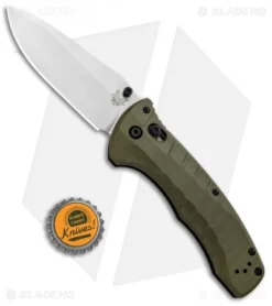Benchmade Turret AXIS Lock Folding Knife OD Green G-10 (3.7" Satin) 980 -Benchmade Benchmade Turret AIX Lock OD Green G 10 Satin 980 BHQ 92610 jr bottlecap