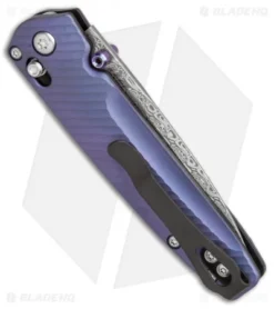 Benchmade Valet Gold Class AXIS Lock Knife Blue-Violet Ti (Damascus) 485-171 6 Benchmade Valet Gold Class AXIS Lock Knife Blue-Violet Ti (Damascus) 485-171 -Benchmade Benchmade Valet Gold Class blue violet ti damascus 485 171 BHQ 51600 er side