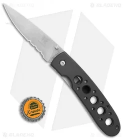 Vintage Benchmade Crawford Leopard 625S Liner Lock Knife (3.625" Satin Serr) -Benchmade Vintage Benchmade Crawford Leopard 625S satin serr BHQ 71888 er size