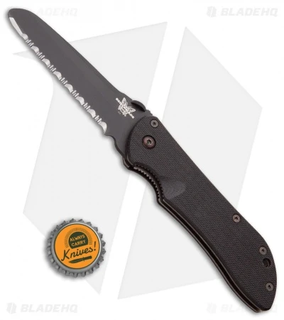 Vintage Benchmade Rescue Stryker Liner Lock Knife (3.625" Satin Serr) 914FSBT 4 Vintage Benchmade Rescue Stryker Liner Lock Knife (3.625" Satin Serr) 914FSBT - Image 4