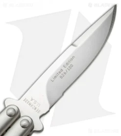 Rare Vintage Benchmade 35-SPL LE Bali-Song Butterfly Knife (3.5" Satin) #26 6 Rare Vintage Benchmade 35-SPL LE Bali-Song Butterfly Knife (3.5" Satin) #26 -Benchmade benchmade 35 spl balisong special 026 blade cm