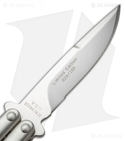 Rare Vintage Benchmade 35-SPL LE Bali-Song Butterfly Knife (3.5" Satin) #26 3 Rare Vintage Benchmade 35-SPL LE Bali-Song Butterfly Knife (3.5" Satin) #26 - Image 3