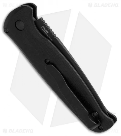 Benchmade CLA Automatic Knife Black G-10 (3.4" Black Serr) 4300SBK 2 Benchmade CLA Automatic Knife Black G-10 (3.4" Black Serr) 4300SBK - Image 2