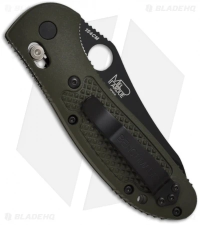Benchmade Griptilian AXIS Lock Knife Olive Drab (3.45" Black Serr) 550SBKHGOD 2 Benchmade Griptilian AXIS Lock Knife Olive Drab (3.45" Black Serr) 550SBKHGOD - Image 2