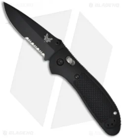 Benchmade Griptilian AXIS Lock Knife Black (3.45" Black Serr) 551SBK