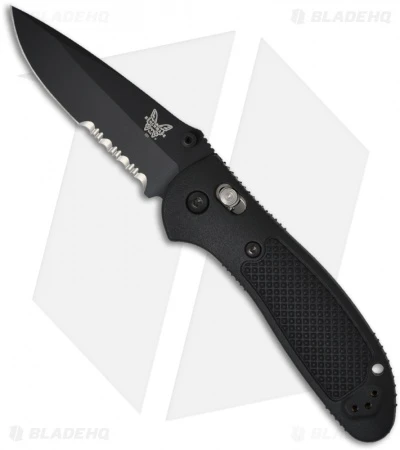 Benchmade Griptilian AXIS Lock Knife Black (3.45" Black Serr) 551SBK 1 Benchmade Griptilian AXIS Lock Knife Black (3.45" Black Serr) 551SBK