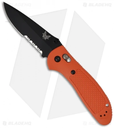 Benchmade Griptilian AXIS Lock Knife (3.45" Black Serr) 551SBK-ORG 1 Benchmade Griptilian AXIS Lock Knife (3.45" Black Serr) 551SBK-ORG