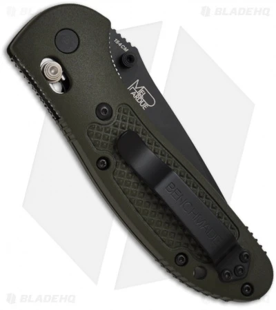 Benchmade Griptilian AXIS Lock Knife Olive Drab (3.45" Black Serr) 551SBKOD 2 Benchmade Griptilian AXIS Lock Knife Olive Drab (3.45" Black Serr) 551SBKOD - Image 2
