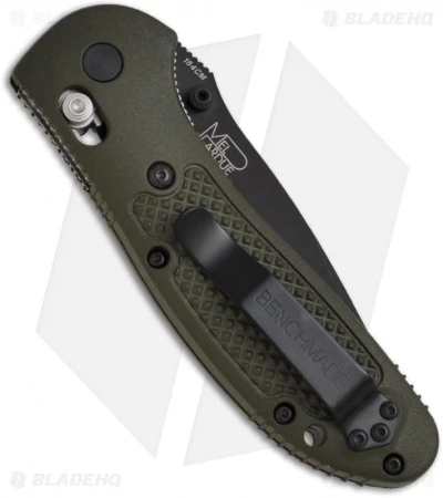 Benchmade Griptilian AXIS Lock Knife Olive Drab (3.45" Black Serr) 553SBKOD 2 Benchmade Griptilian AXIS Lock Knife Olive Drab (3.45" Black Serr) 553SBKOD - Image 2