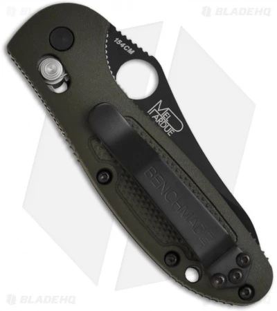 Benchmade Mini Griptilian AXIS Lock Knife Olive Drab (2.91" Black) 555BKHGOD 2 Benchmade Mini Griptilian AXIS Lock Knife Olive Drab (2.91" Black) 555BKHGOD - Image 2