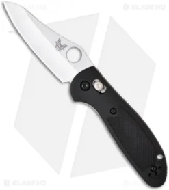 Benchmade Mini Griptilian AXIS Lock Knife Black (2.91" Satin) 555HG