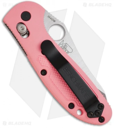 Benchmade Mini Griptilian AXIS Lock Knife Pink (2.91" Satin) 555HG-PNK 2 Benchmade Mini Griptilian AXIS Lock Knife Pink (2.91" Satin) 555HG-PNK - Image 2