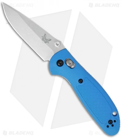 Benchmade Mini Griptilian AXIS Lock Knife Blue (2.91" Satin) 556-BLU-154CM 1 Benchmade Mini Griptilian AXIS Lock Knife Blue (2.91" Satin) 556-BLU-154CM