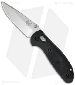 Benchmade Mini Griptilian AXIS Lock Knife Black (2.91" Satin) 556-154CM