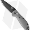 Benchmade Mini Griptilian AXIS Lock Knife Gray/Blue G-10 (2.91" Black) 556BK-1