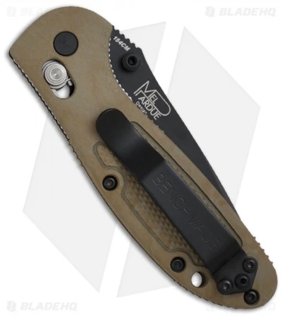 Benchmade Mini Griptilian Tanto AXIS Lock Knife Sand (2.91" Black) 557BKSN 2 Benchmade Mini Griptilian Tanto AXIS Lock Knife Sand (2.91" Black) 557BKSN - Image 2