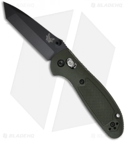 Benchmade Mini Griptilian OD Green Tanto Knife (2.91" Black) 557BKOD 1 Benchmade Mini Griptilian OD Green Tanto Knife (2.91" Black) 557BKOD