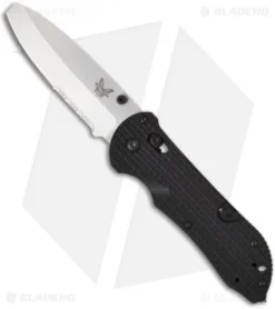 Benchmade Triage AXIS Lock Knife Black G-10 (3.5" Satin Serr) 916S