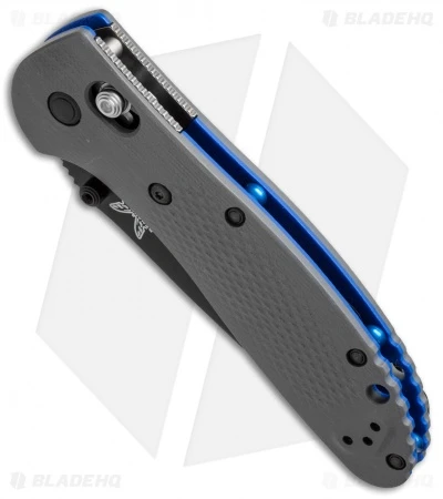 Benchmade Griptilian AXIS Lock Knife Gray/Blue G-10 (3.45" Black) 551BK-1 2 Benchmade Griptilian AXIS Lock Knife Gray/Blue G-10 (3.45" Black) 551BK-1 - Image 2