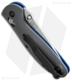 Benchmade Mini Griptilian AXIS Knife Gray/Blue G-10 (2.91" Satin Serr) 556S-1 5 Benchmade Mini Griptilian AXIS Knife Gray/Blue G-10 (2.91" Satin Serr) 556S-1 -Benchmade benchmade mini griptilian 556 1 side cm 2