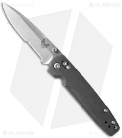 Benchmade Valet AXIS Lock Knife Gray G-10 (2.96" Satin Serr) 485S