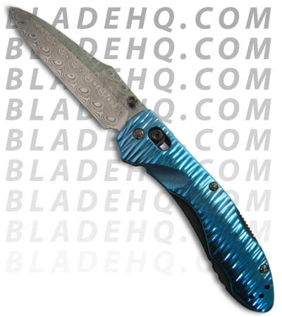 Benchmade Gold Class Kulgera Osborne Titanum Handle Damascus Blade Axis 930-91 2 Benchmade Gold Class Kulgera Osborne Titanum Handle Damascus Blade Axis 930-91 - Image 2