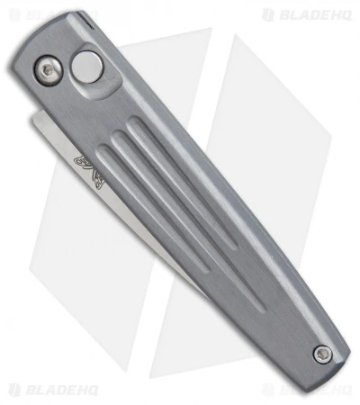 Vintage Benchmade 1000S Auto Spike Automatic Knife Pewter (3.6" Satin Serr) 2 Vintage Benchmade 1000S Auto Spike Automatic Knife Pewter (3.6" Satin Serr) - Image 2