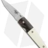 Vintage Benchmade 850-01 Mel Pardue Knife Black Dymondwood/Ivory (2.8" Satin)